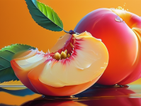 每天一个桃子，健康生活的艺术，每日一桃，健康